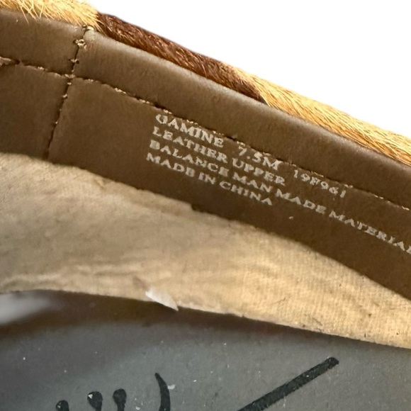 OTBT Gamine Leopard Print Pony Hair Ballet Flats Size 7.5 EUC - Picture 4 of 8